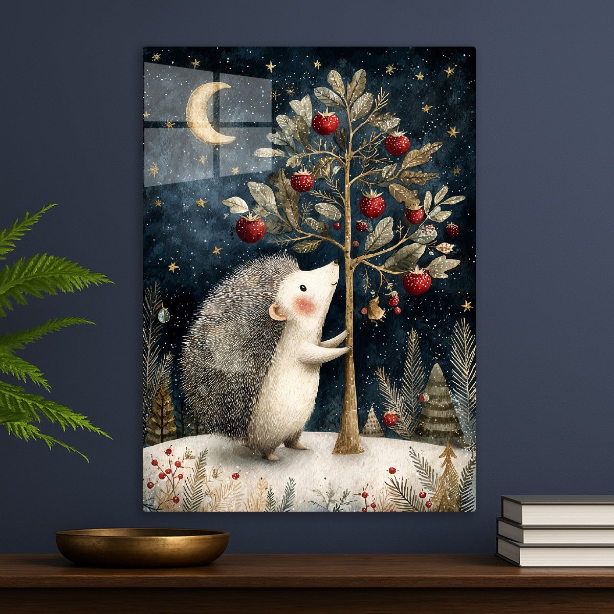 Hedgehog & Starry Apples