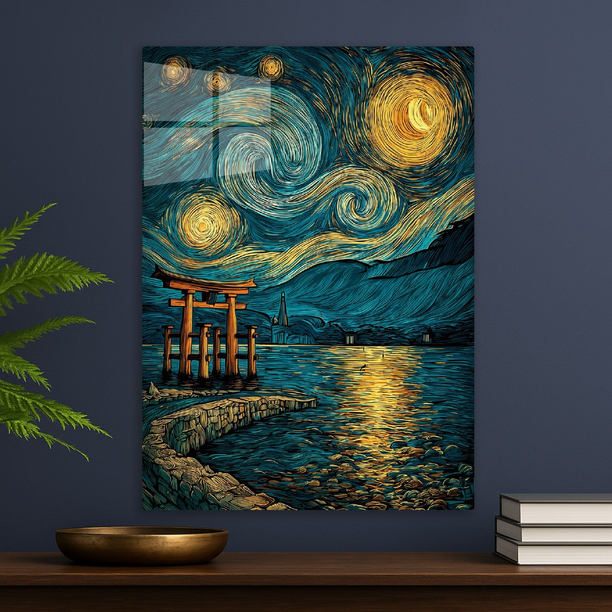 Torii Under Starry Sky