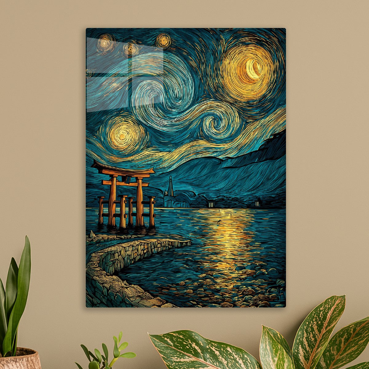 Torii Under Starry Sky