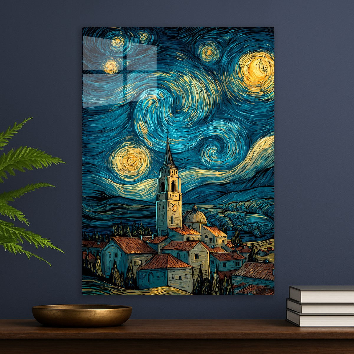 Church Tower Starry Skyline