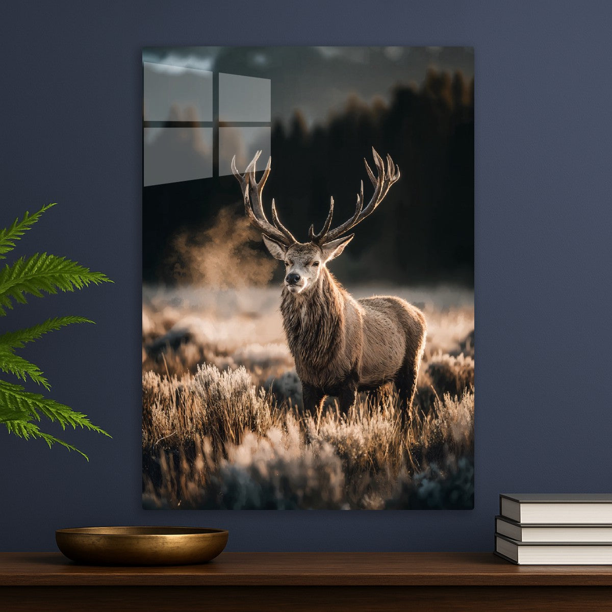 Majestic Stag in Frost