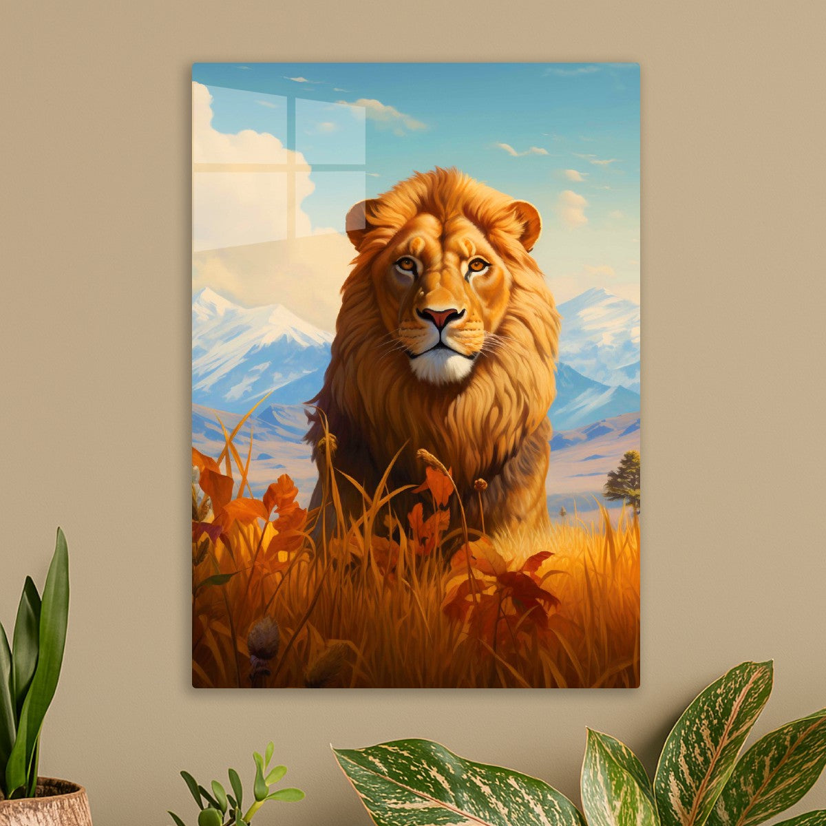 The lion Majesty of the Wild
