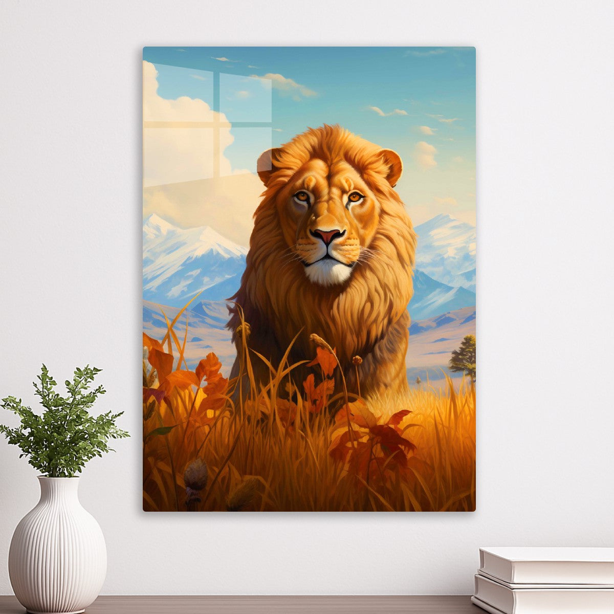 The lion Majesty of the Wild