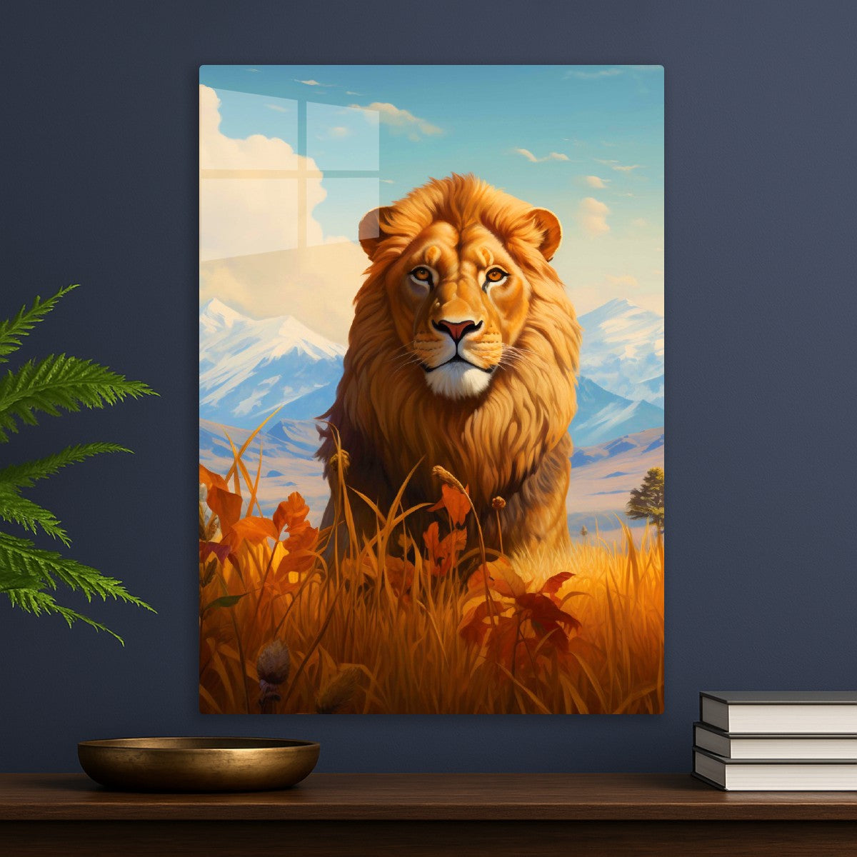 The lion Majesty of the Wild