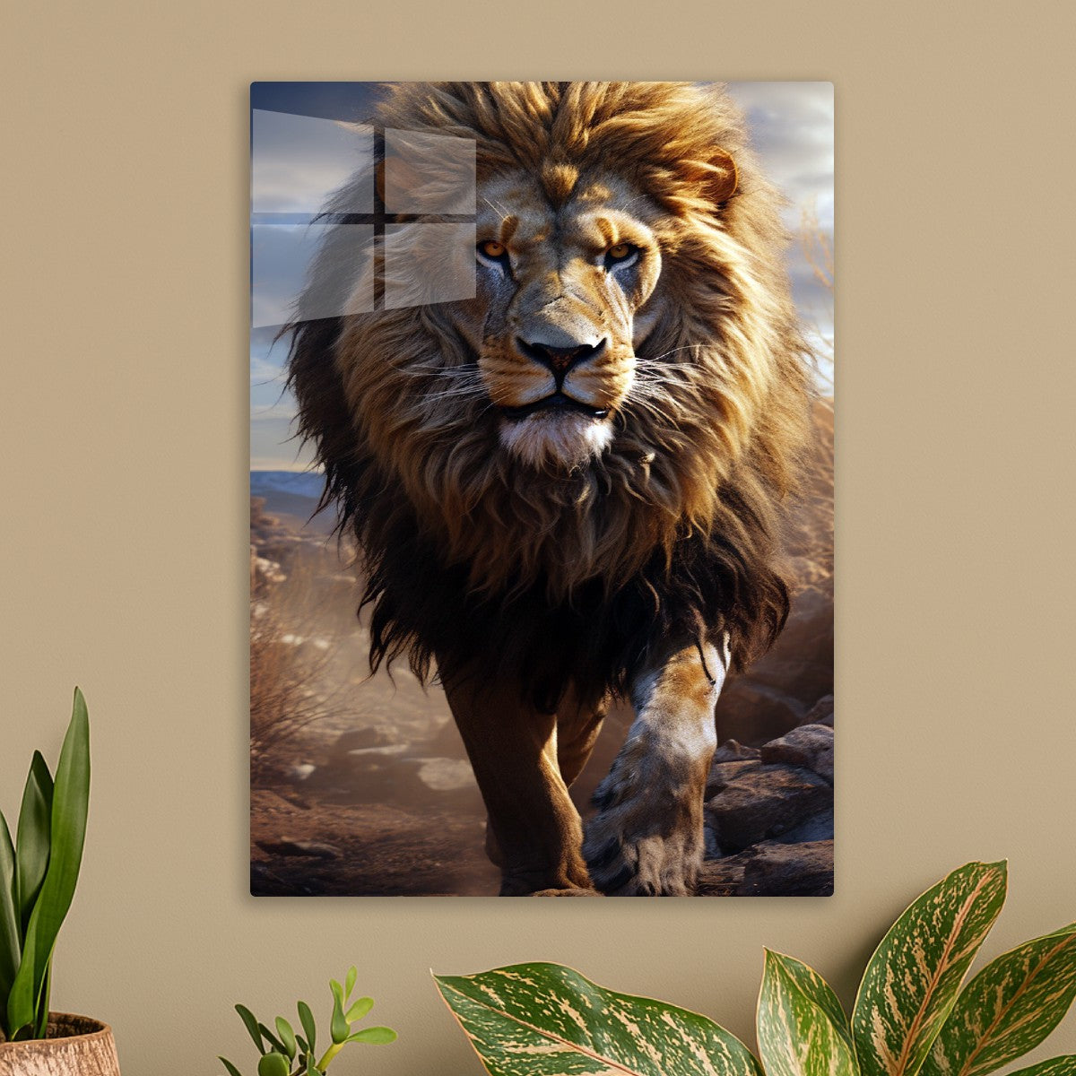 The lion ruler of the forest