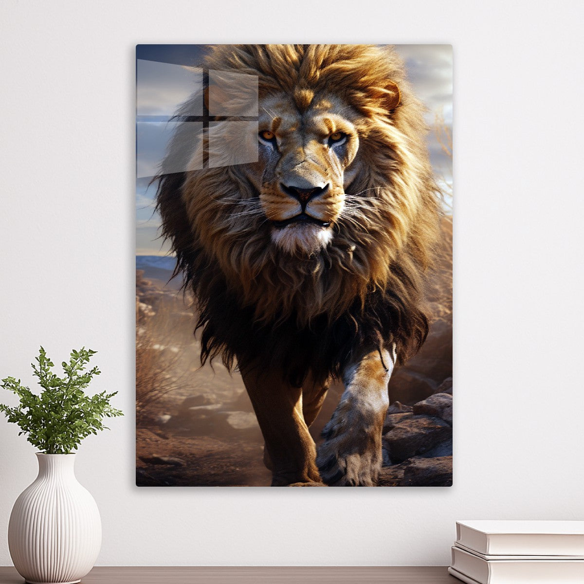 The lion ruler of the forest