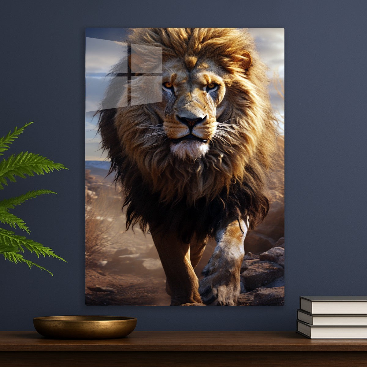 The lion ruler of the forest