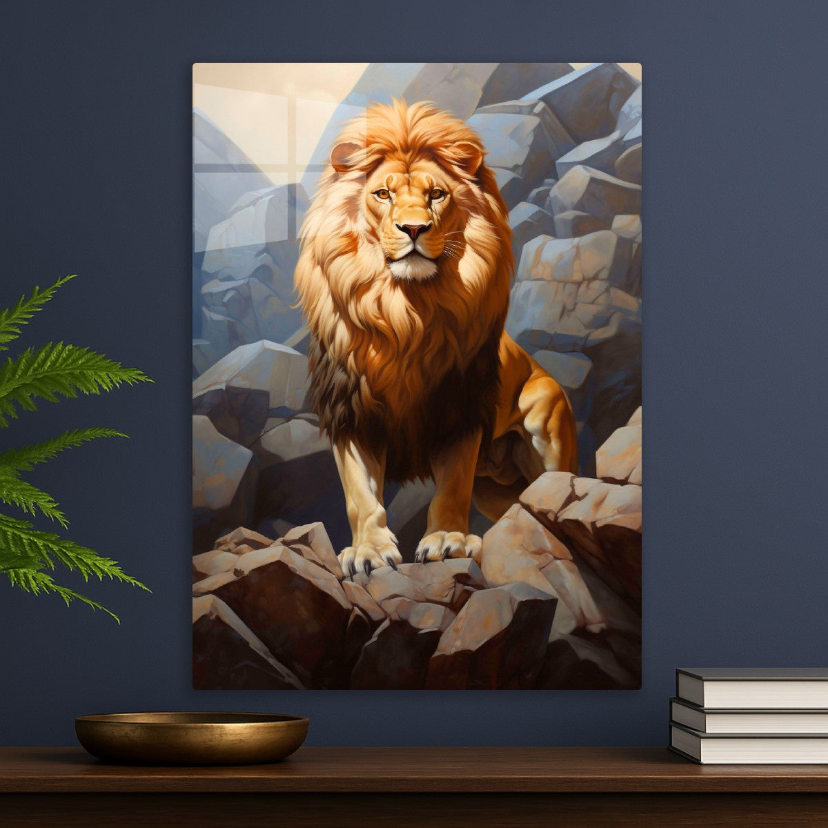 The Majestic King Lion of Rock