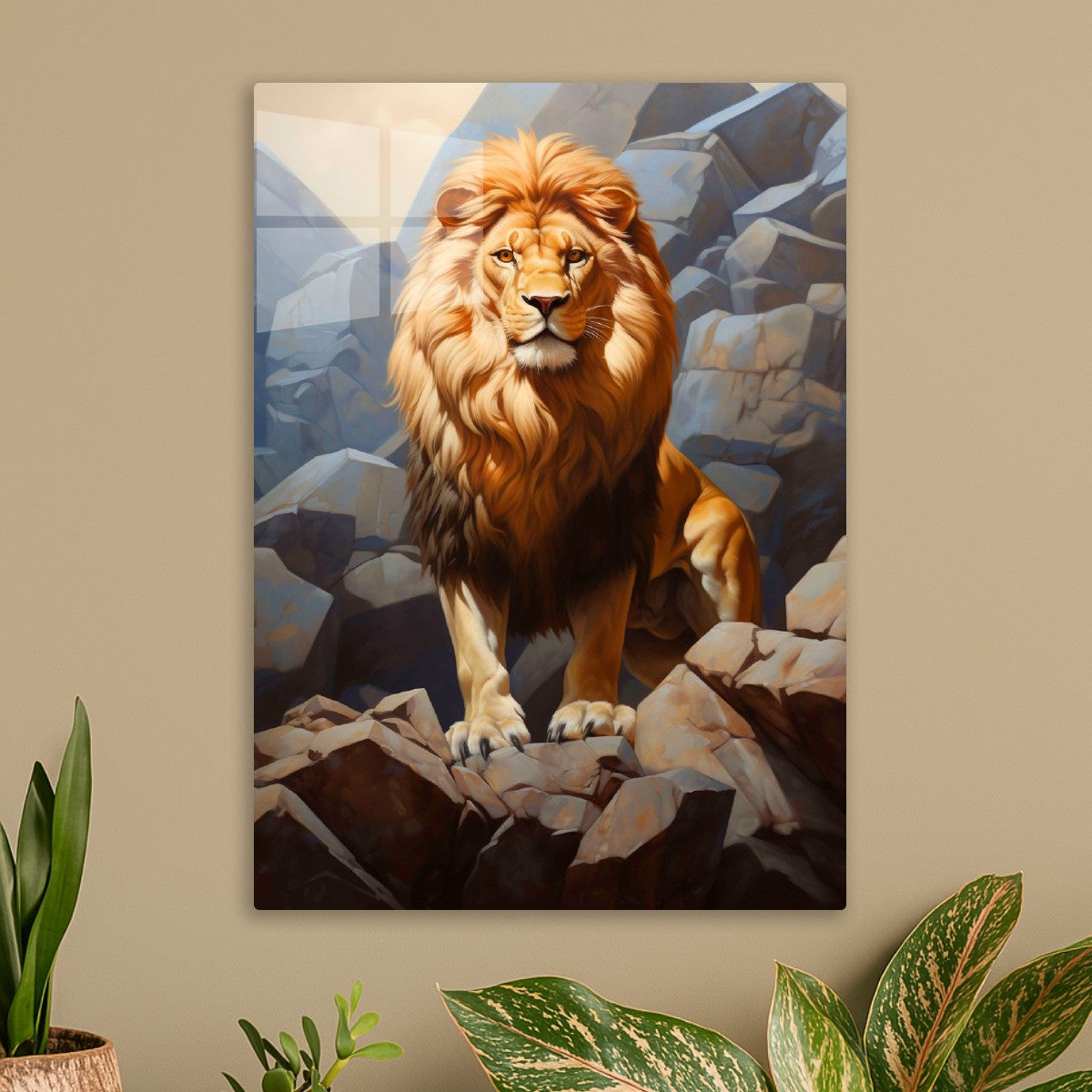 The Majestic King Lion of Rock