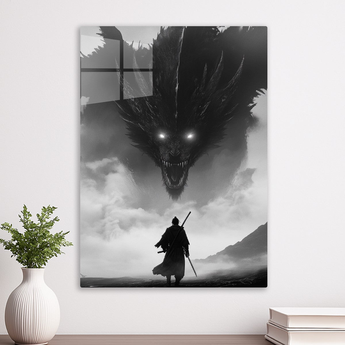 Samurai vs Dragon fantasy