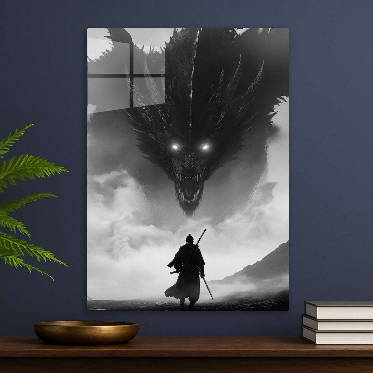 Samurai vs Dragon fantasy