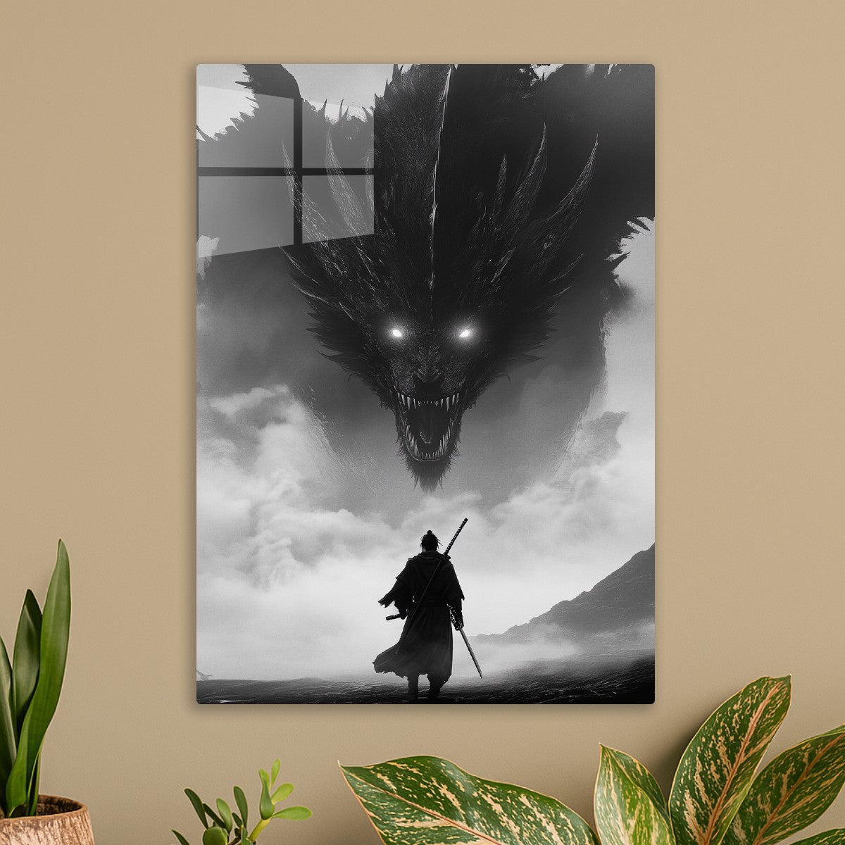 Samurai vs Dragon fantasy