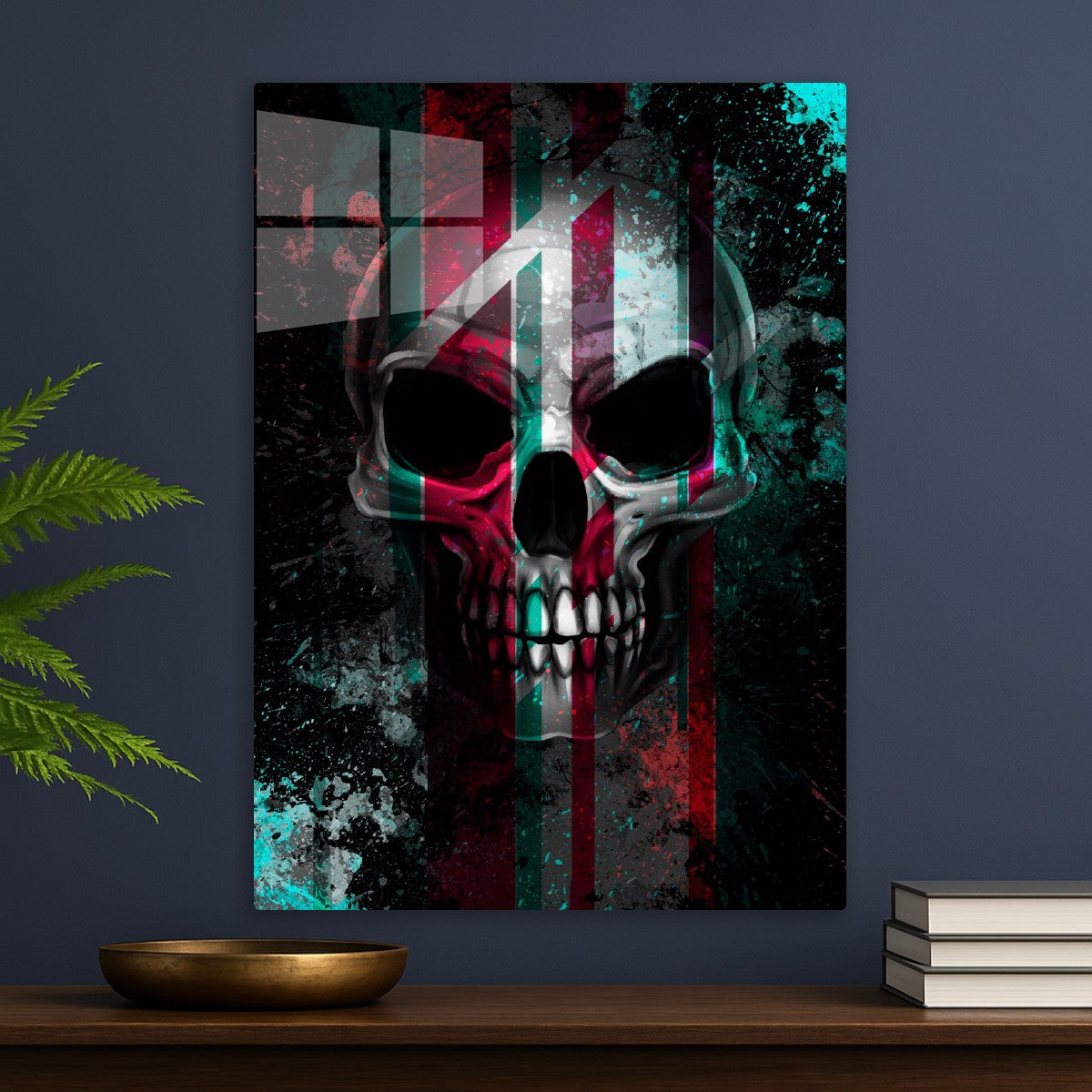 Flagged Skull