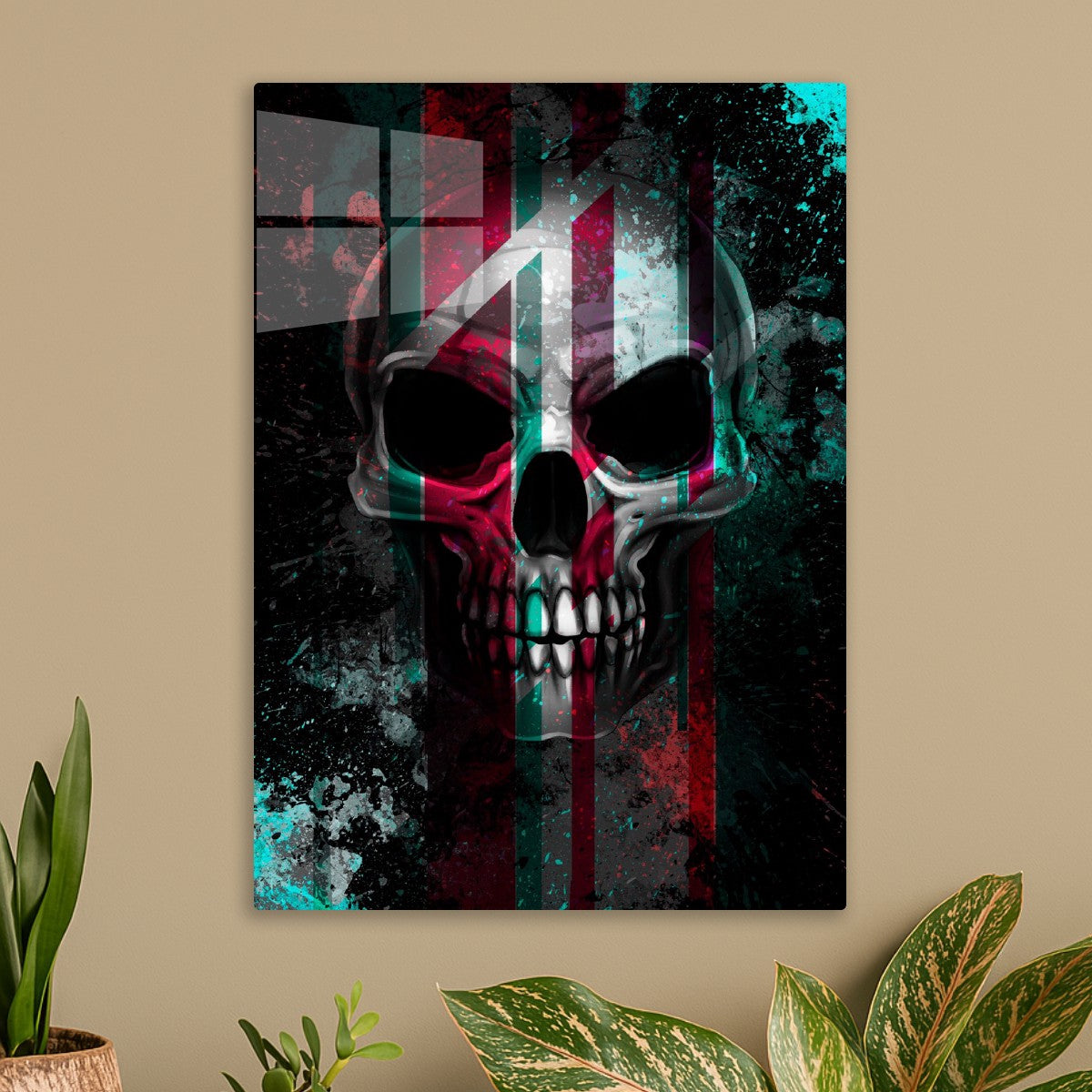 Flagged Skull