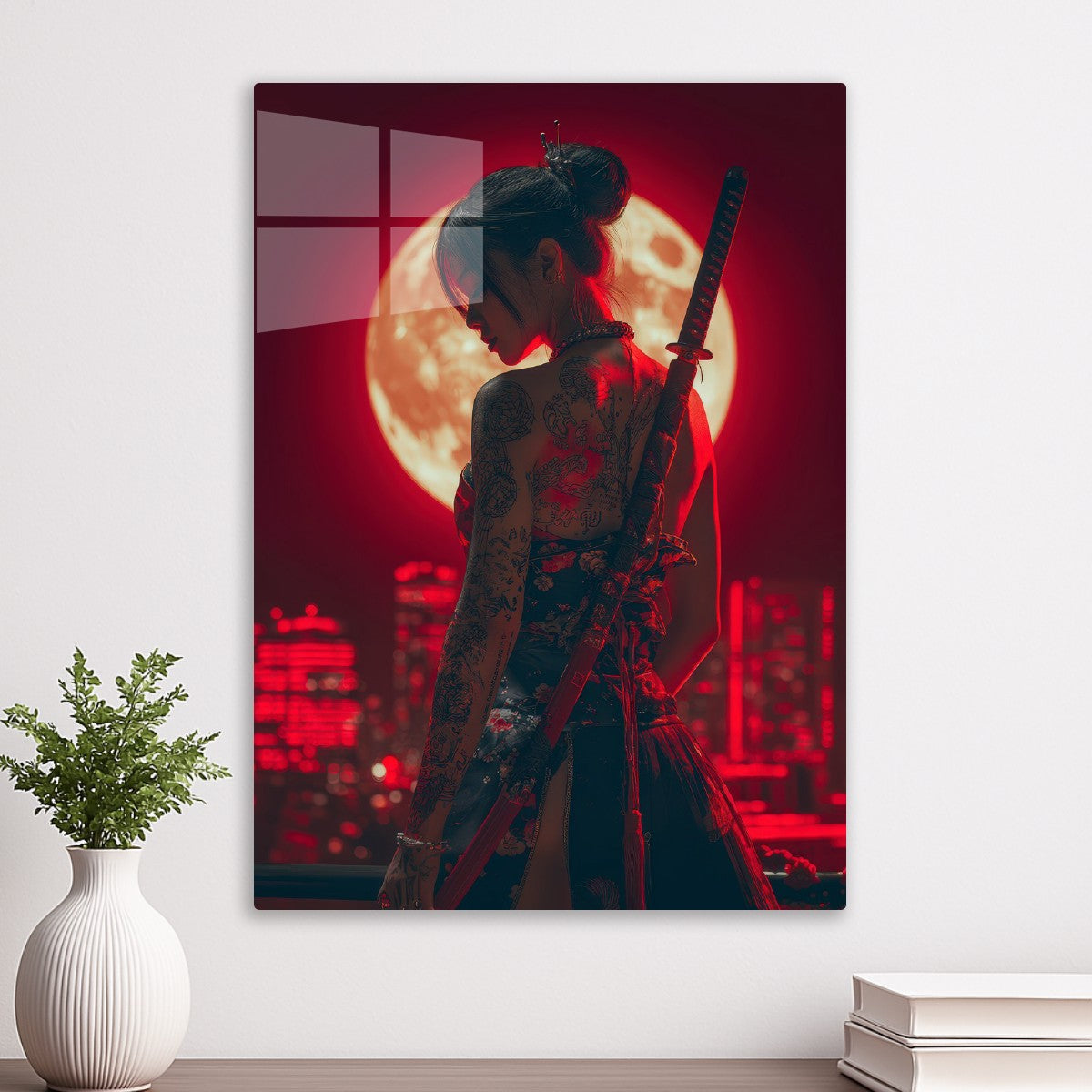 Samurai Girl Blood Moon