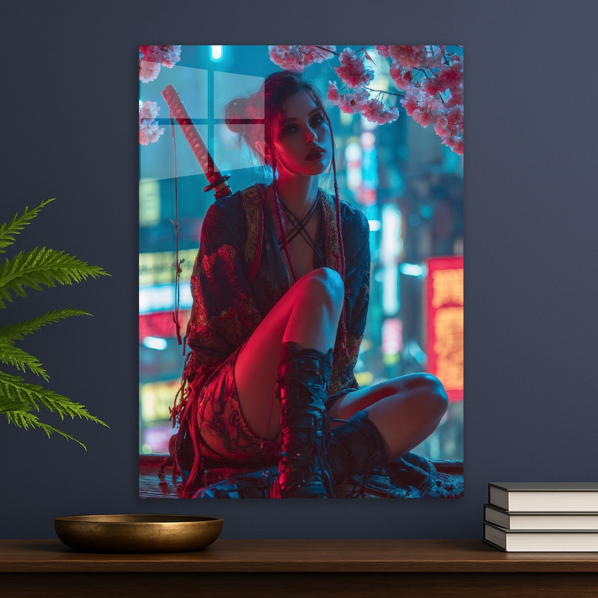 Samurai Girl Cherry Blossoms