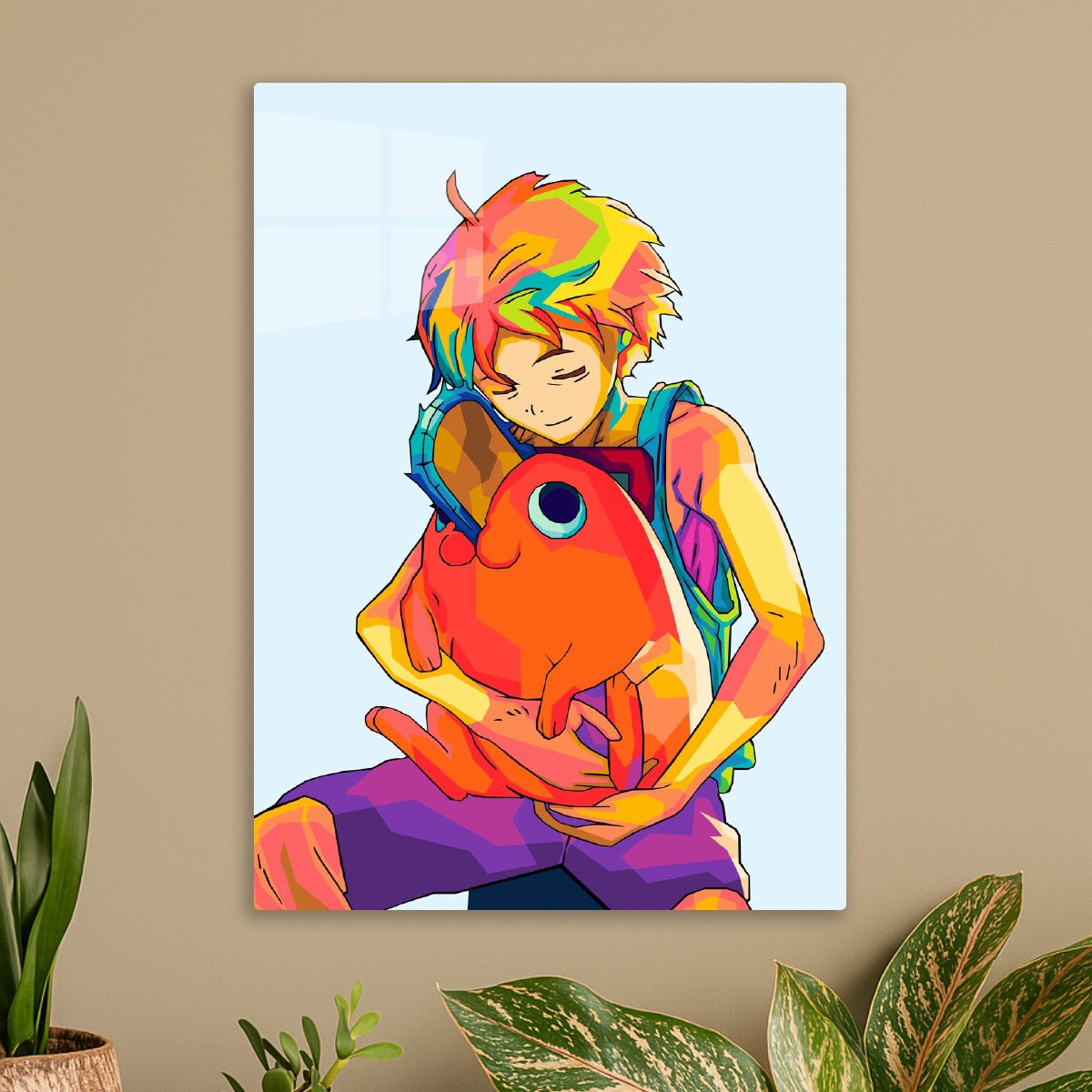 Denji and Pochita pop art, Chainsaw man