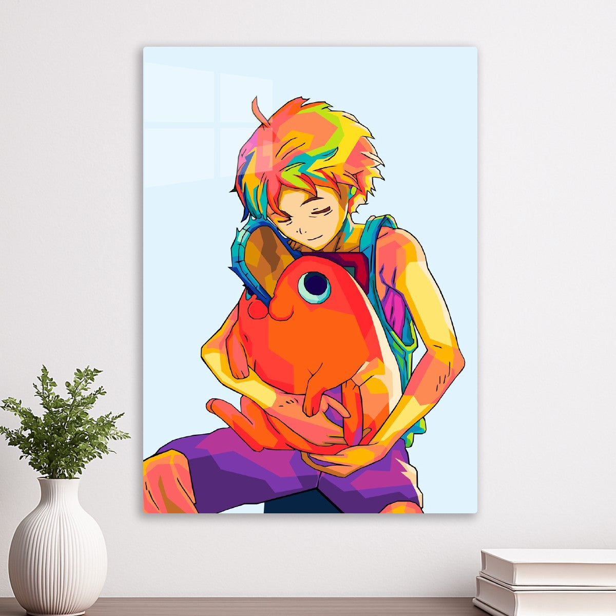 Denji and Pochita pop art, Chainsaw man