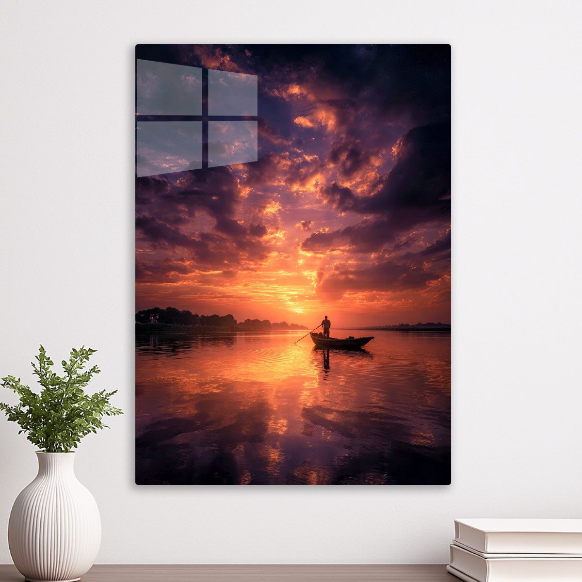 Fisherman at Sunset
