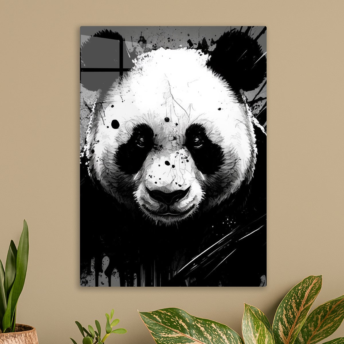 Ink-Splatter Panda