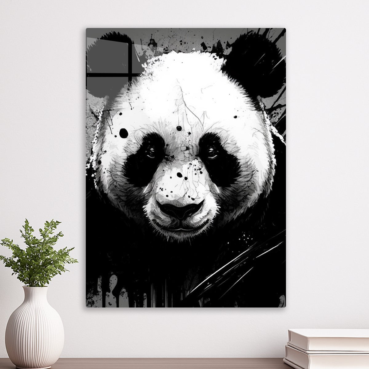 Ink-Splatter Panda
