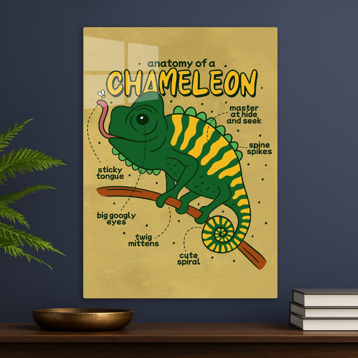 Chameleon Anatomy Cute Lizard