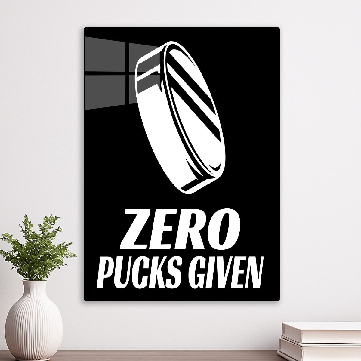 Zero Pucks Given Hockey Quote