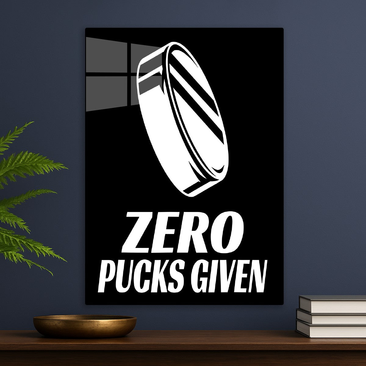 Zero Pucks Given Hockey Quote