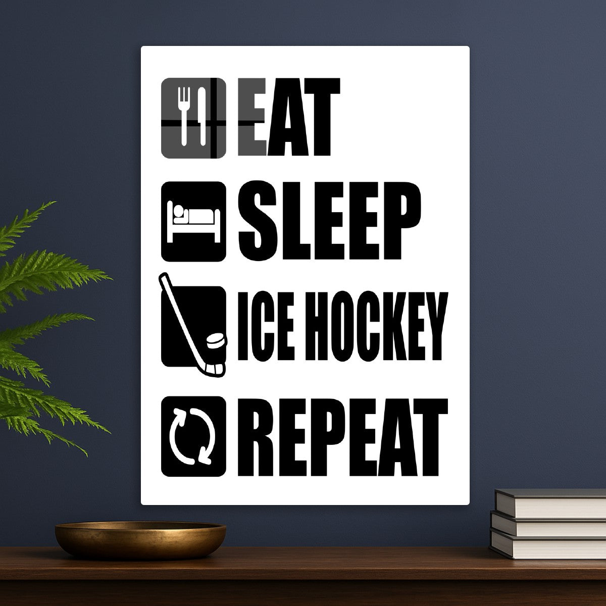 Eat Sleep Ice Hockey Repeat
