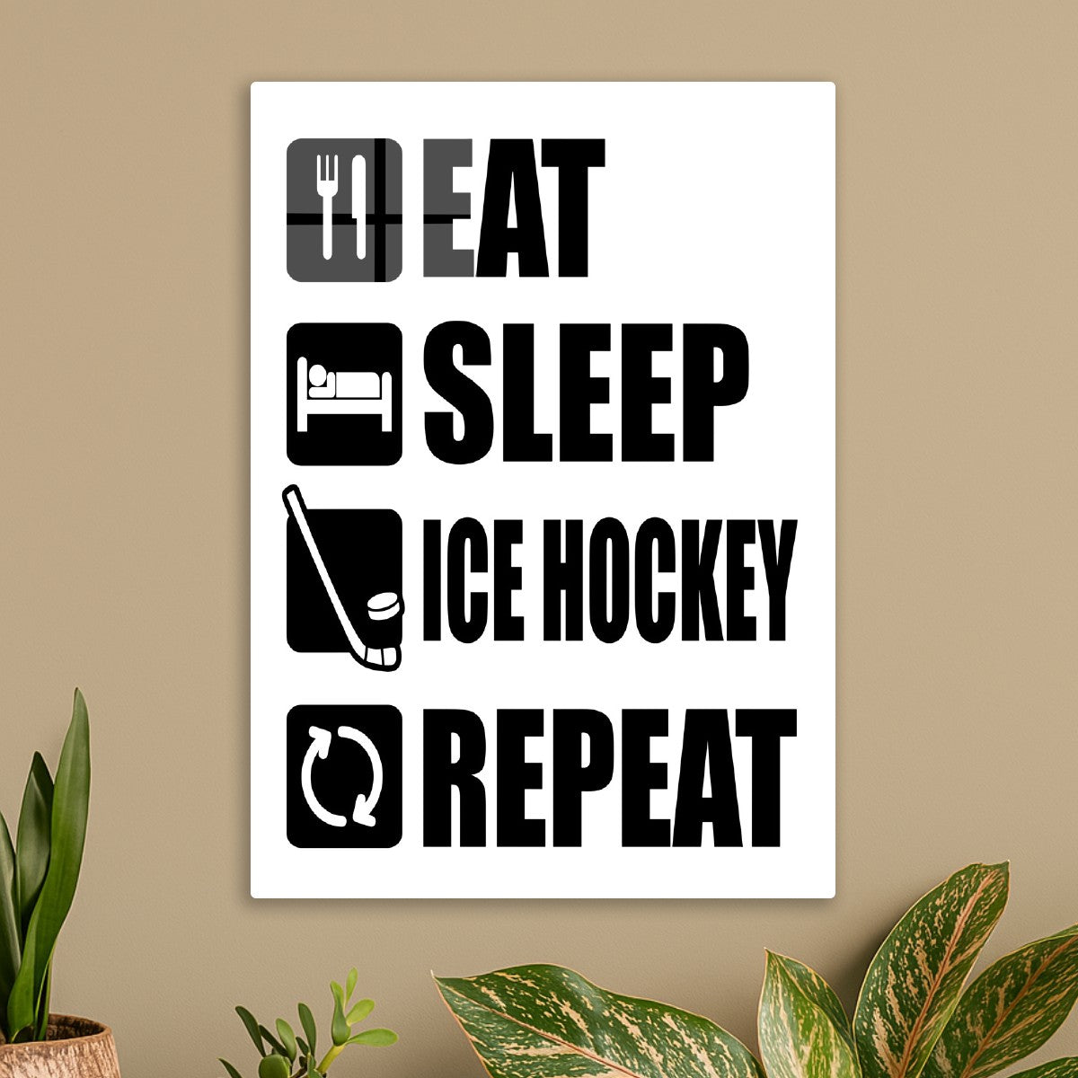 Eat Sleep Ice Hockey Repeat
