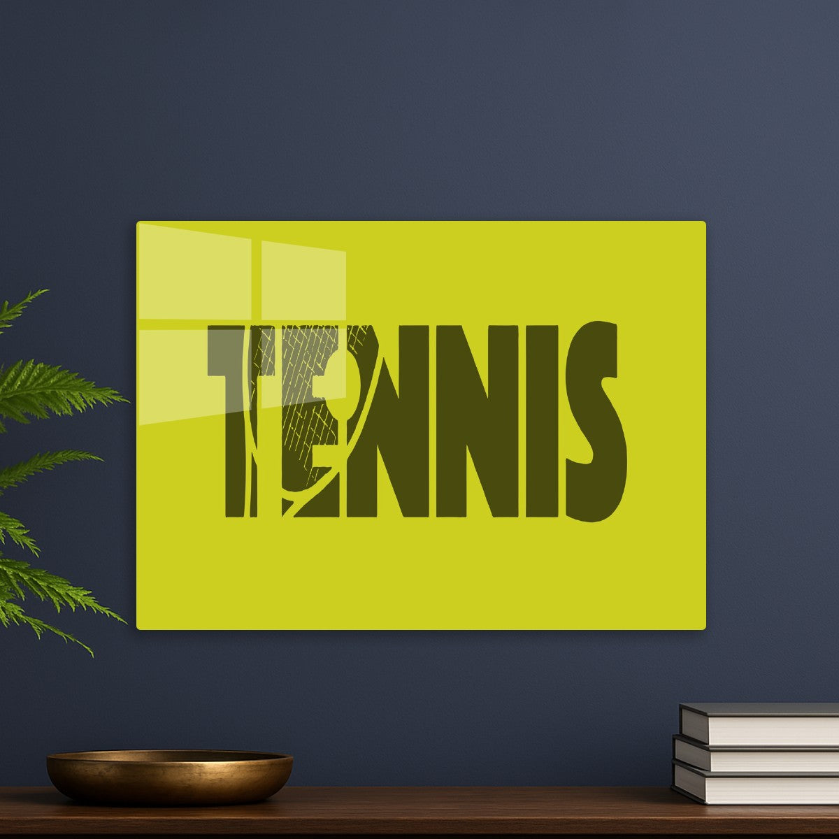 Tennis Bold Green Text