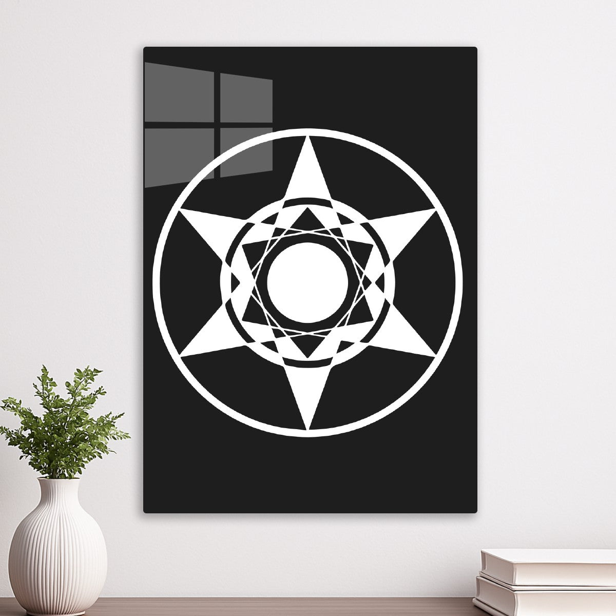 Heptagram Star Crop Circle Design