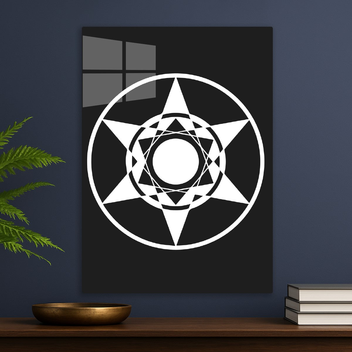 Heptagram Star Crop Circle Design