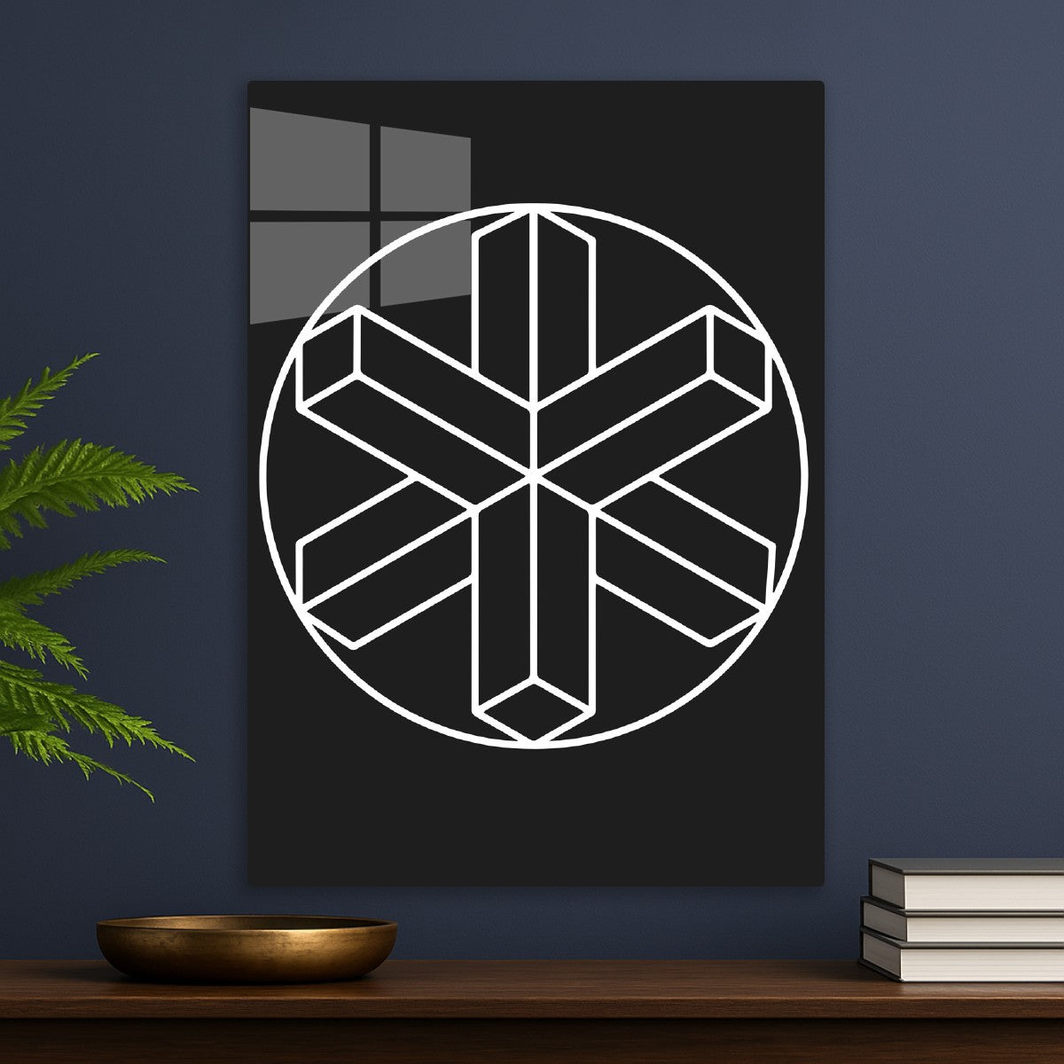 Geometric Snowflake Crop Circle