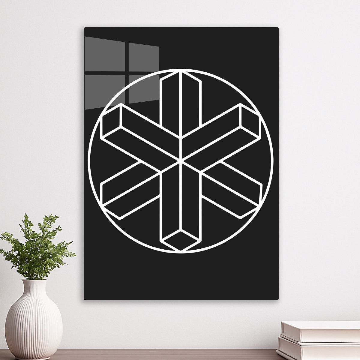 Geometric Snowflake Crop Circle
