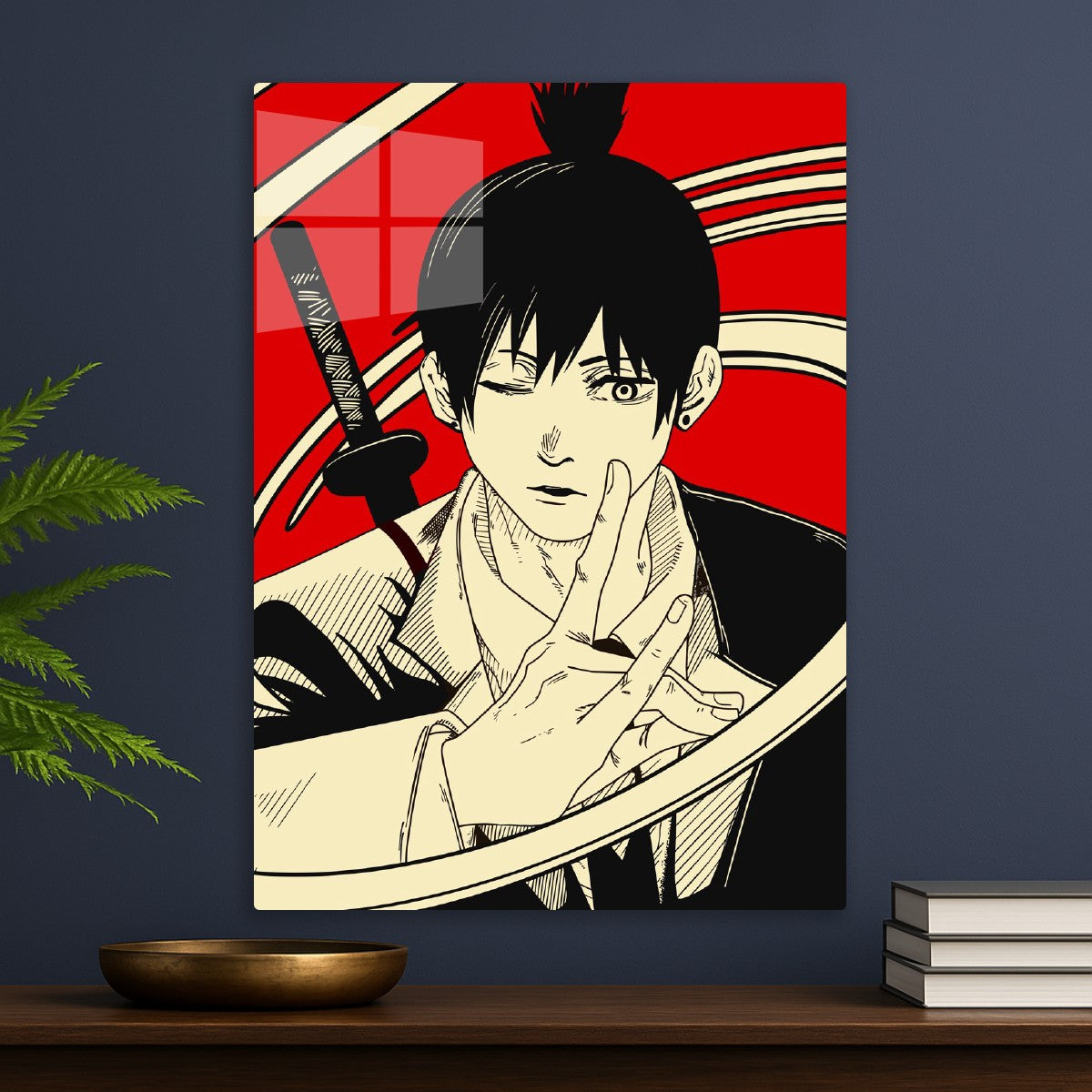 Samurai Manga Style Vector