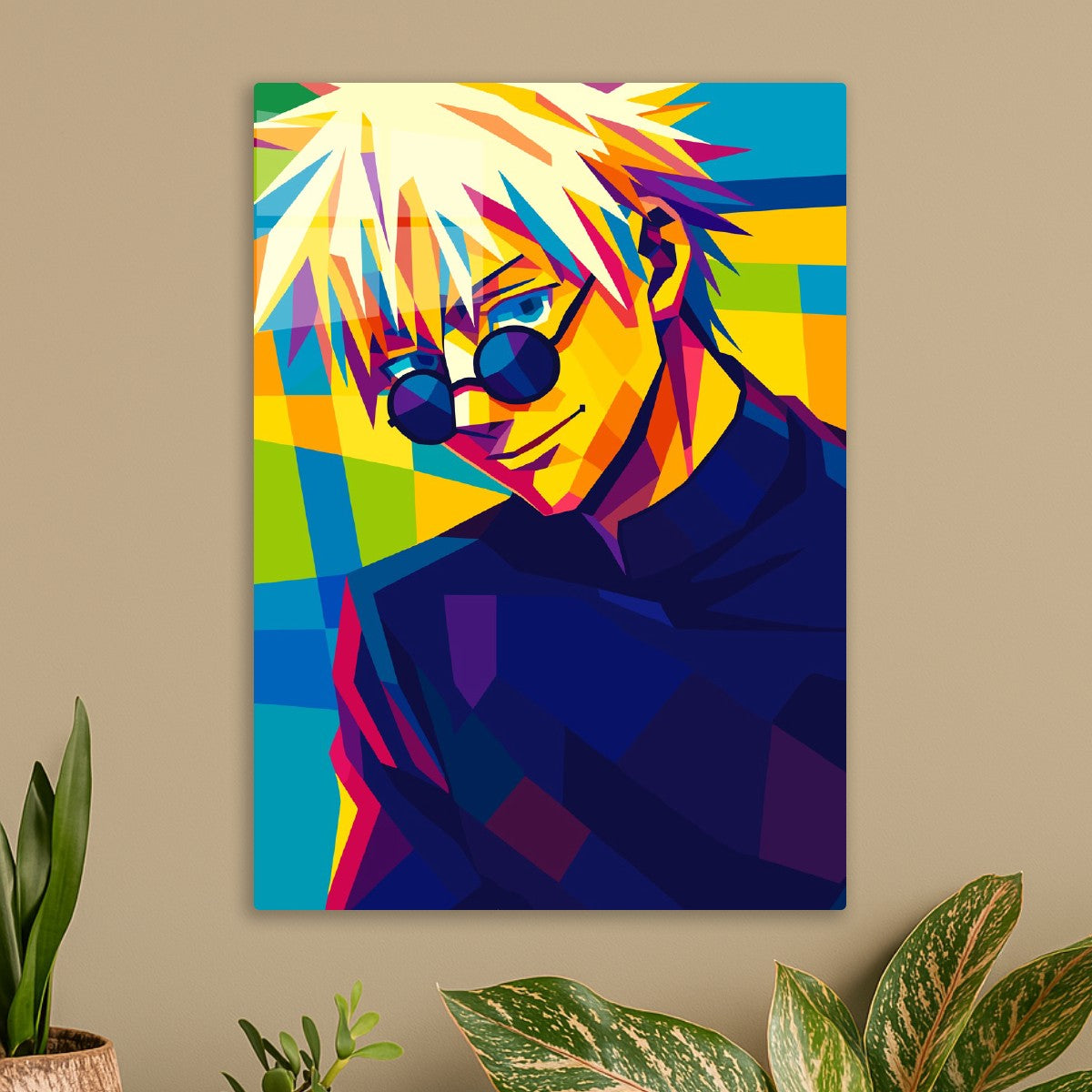 Gojo Satoru Colorful Vector, Jujutsu Kaisen