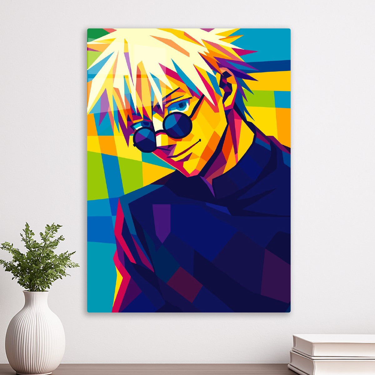 Gojo Satoru Colorful Vector, Jujutsu Kaisen
