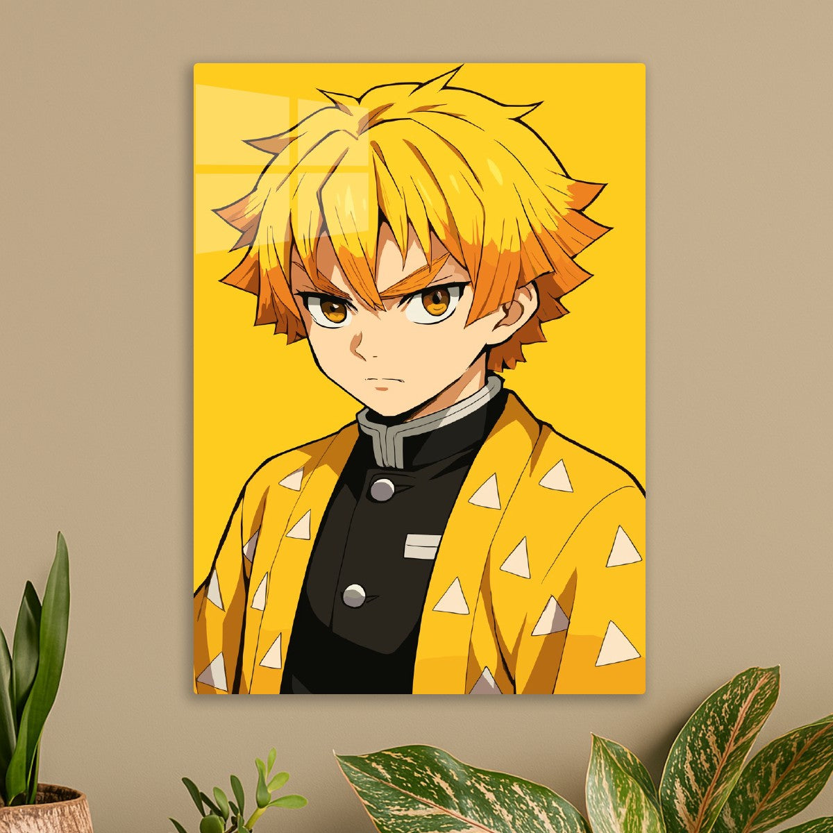 Zenitsu Agatsuma Back View, Demon Slayer Kimetsu no Yaiba