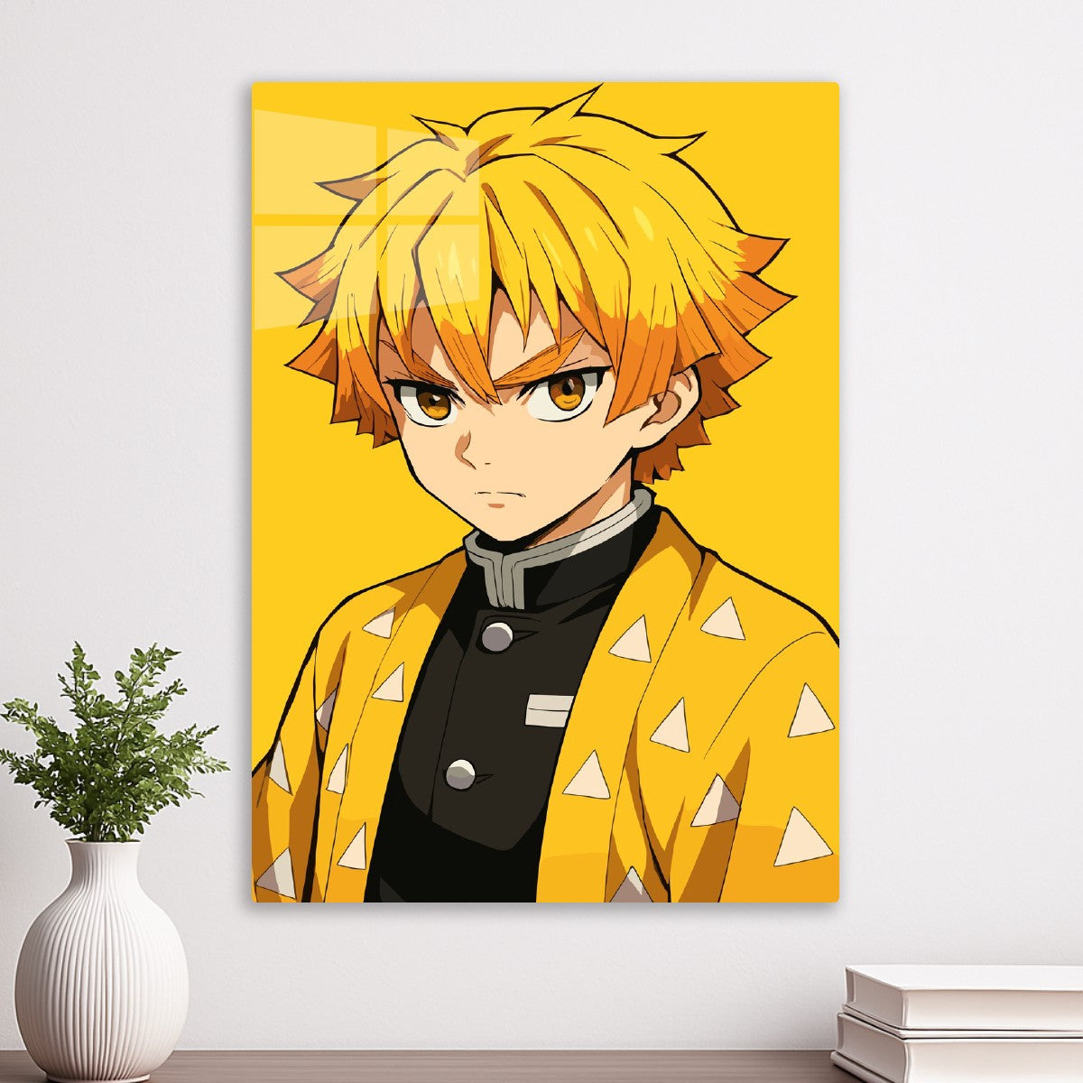 Zenitsu Agatsuma Back View, Demon Slayer Kimetsu no Yaiba