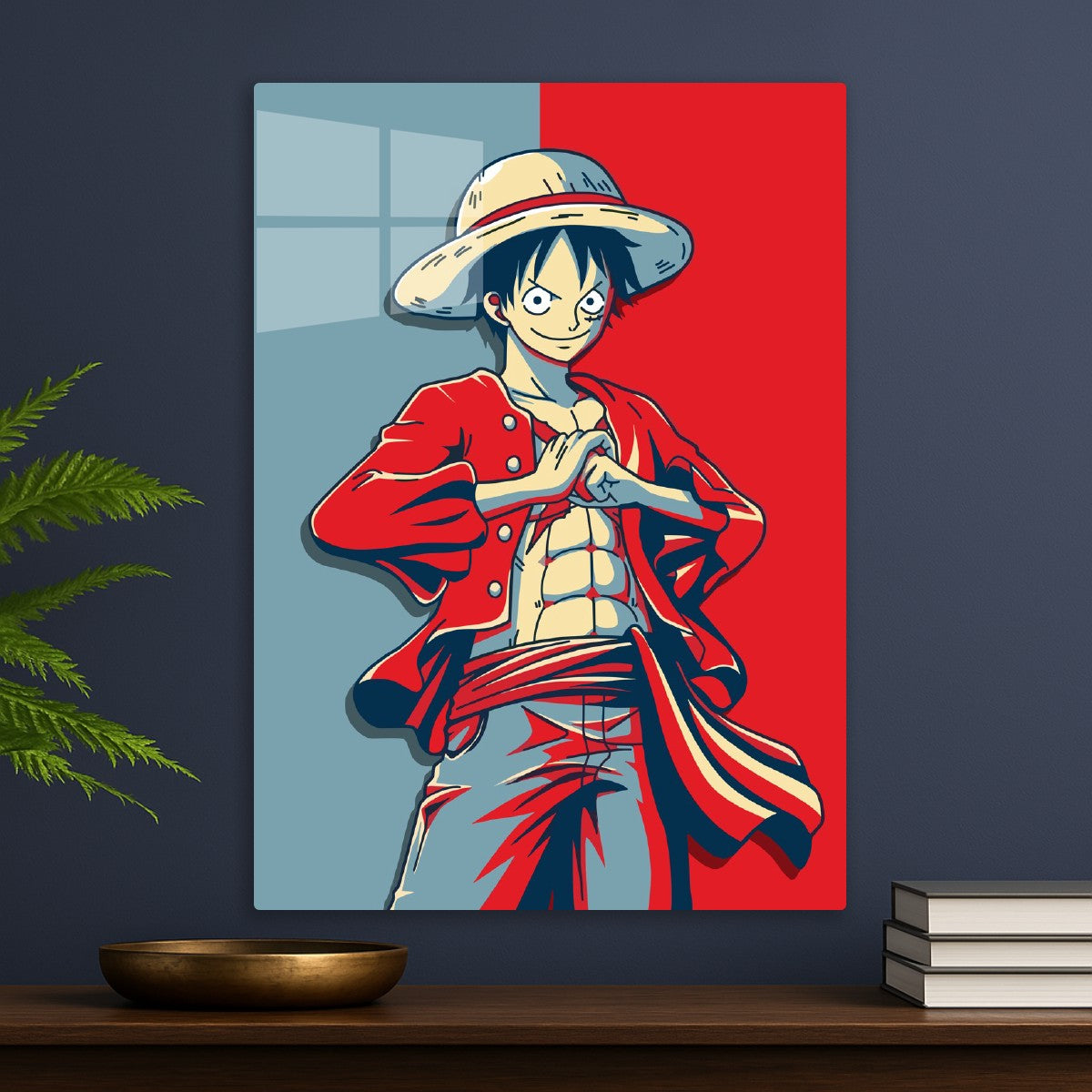 Monkey D. Luffy Two-Tone Art, One Piece