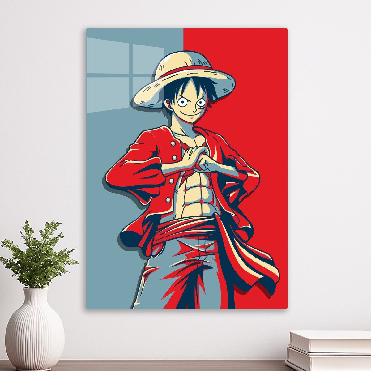 Monkey D. Luffy Two-Tone Art, One Piece