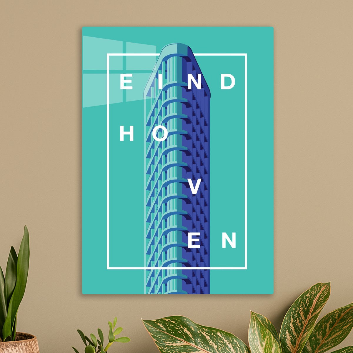 Eindhoven Tower Geometric Art