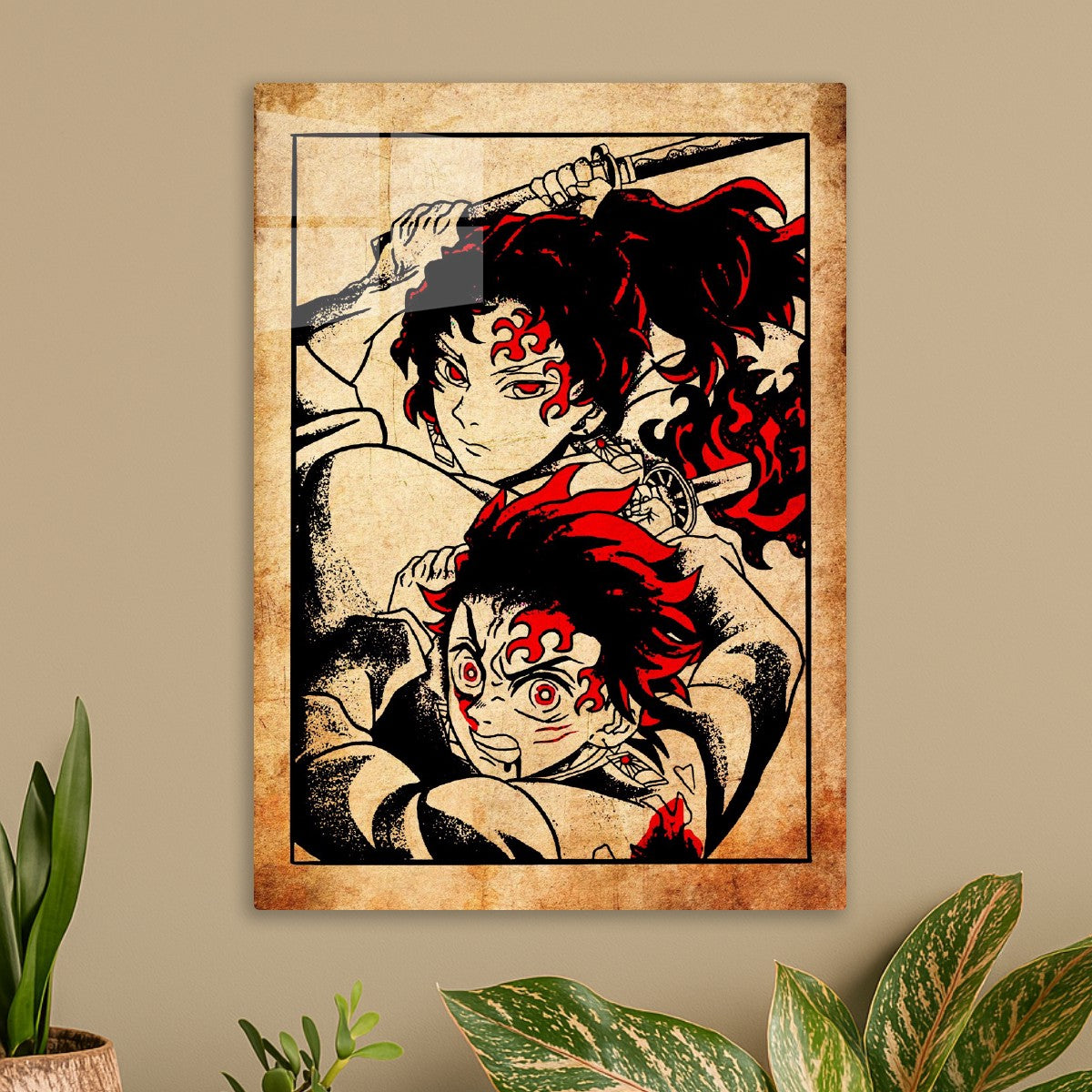 Tanjiro Kamado and Yoriichi Tsugikuni, Demon Slayer Kimetsu no Yaiba