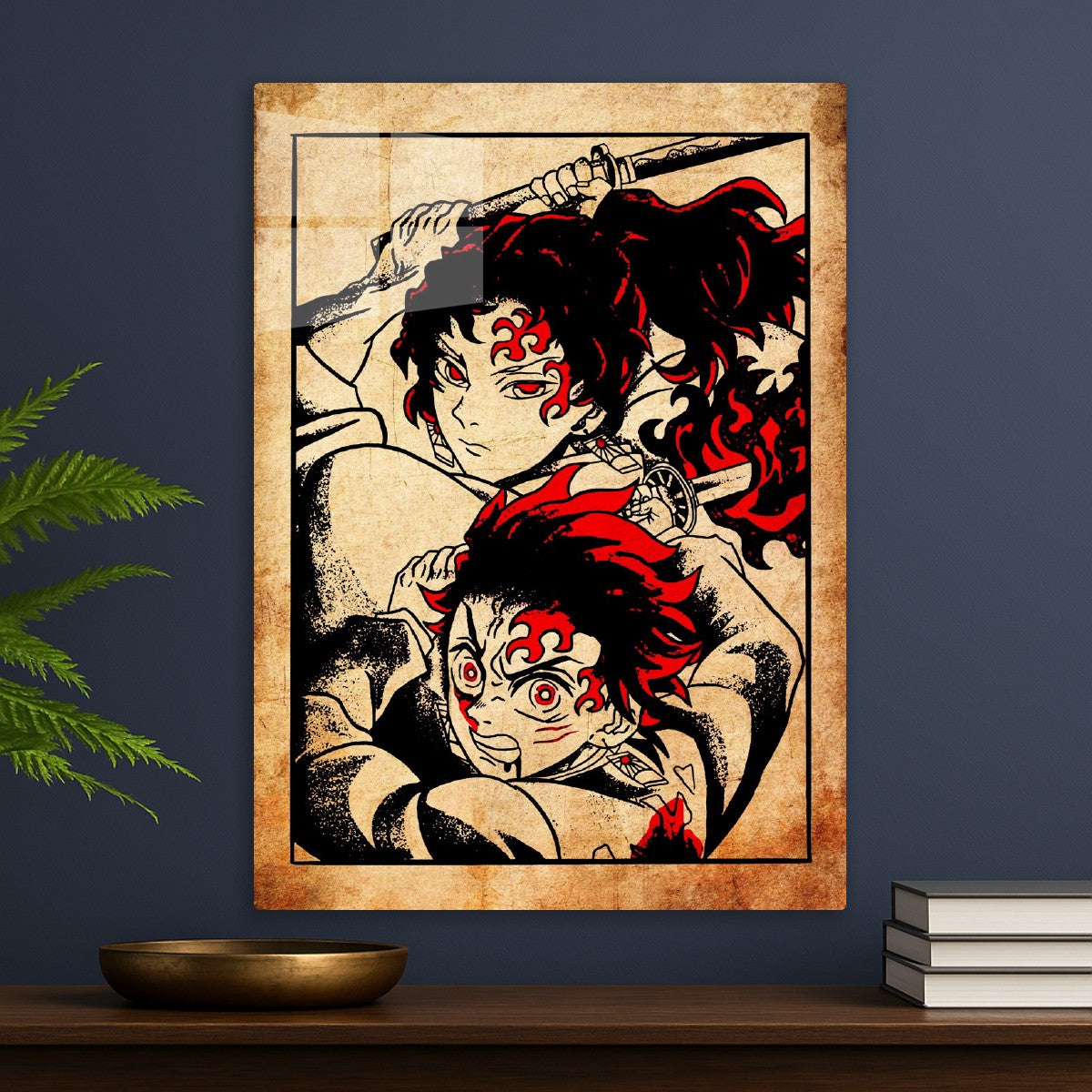 Tanjiro Kamado and Yoriichi Tsugikuni, Demon Slayer Kimetsu no Yaiba