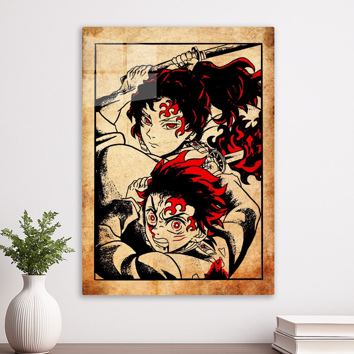 Tanjiro Kamado and Yoriichi Tsugikuni, Demon Slayer Kimetsu no Yaiba