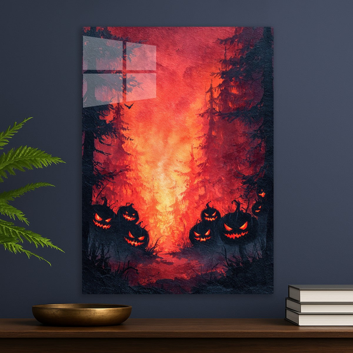 Eerie Glowing Pumpkins