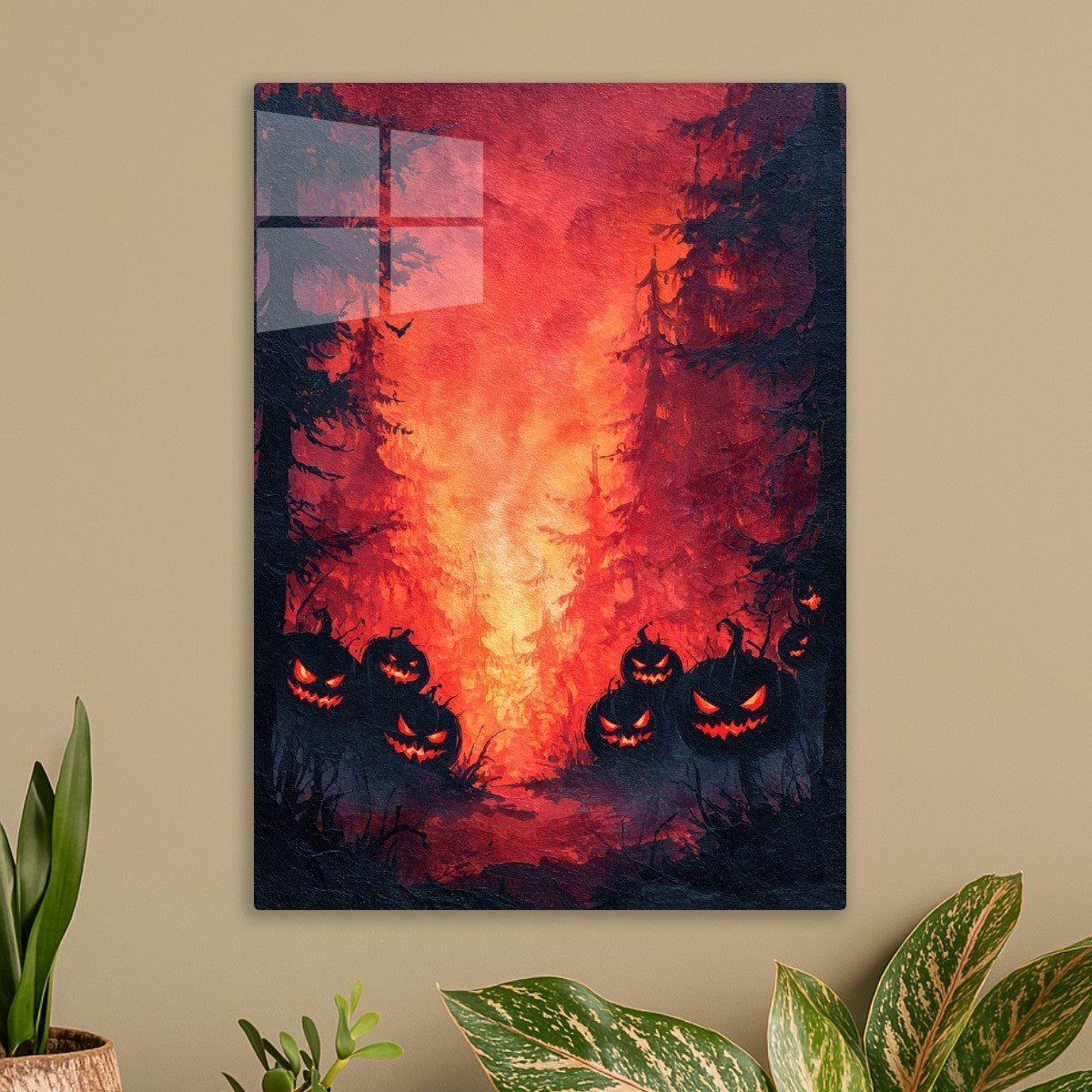 Eerie Glowing Pumpkins