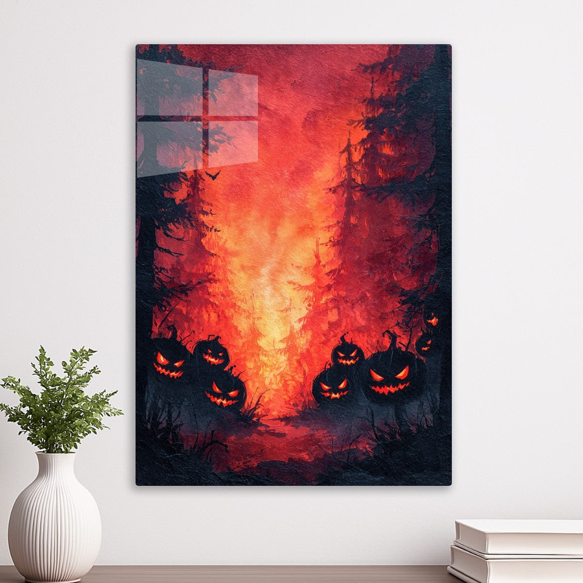 Eerie Glowing Pumpkins