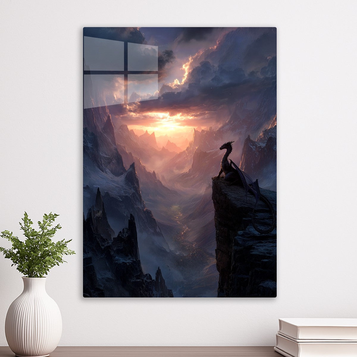 Majestic Dragon Watches Sunset